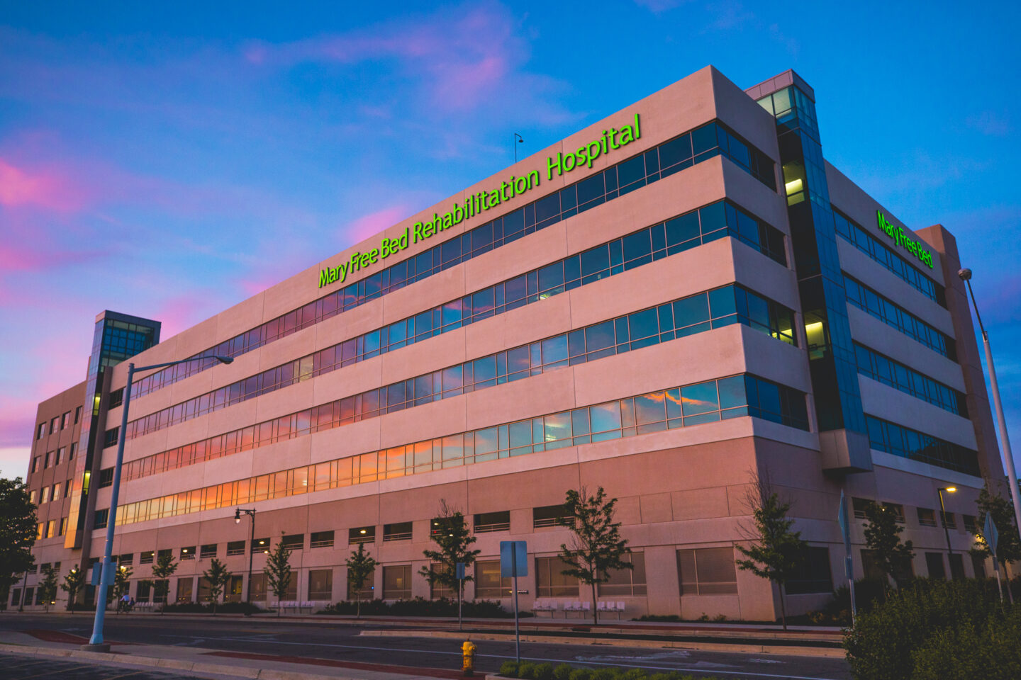 West Addition Exterior at Sunset