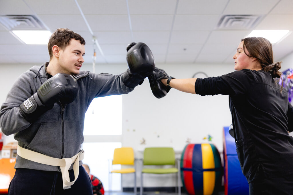 Outpatient Miguel with Mary free bed physical therapist
