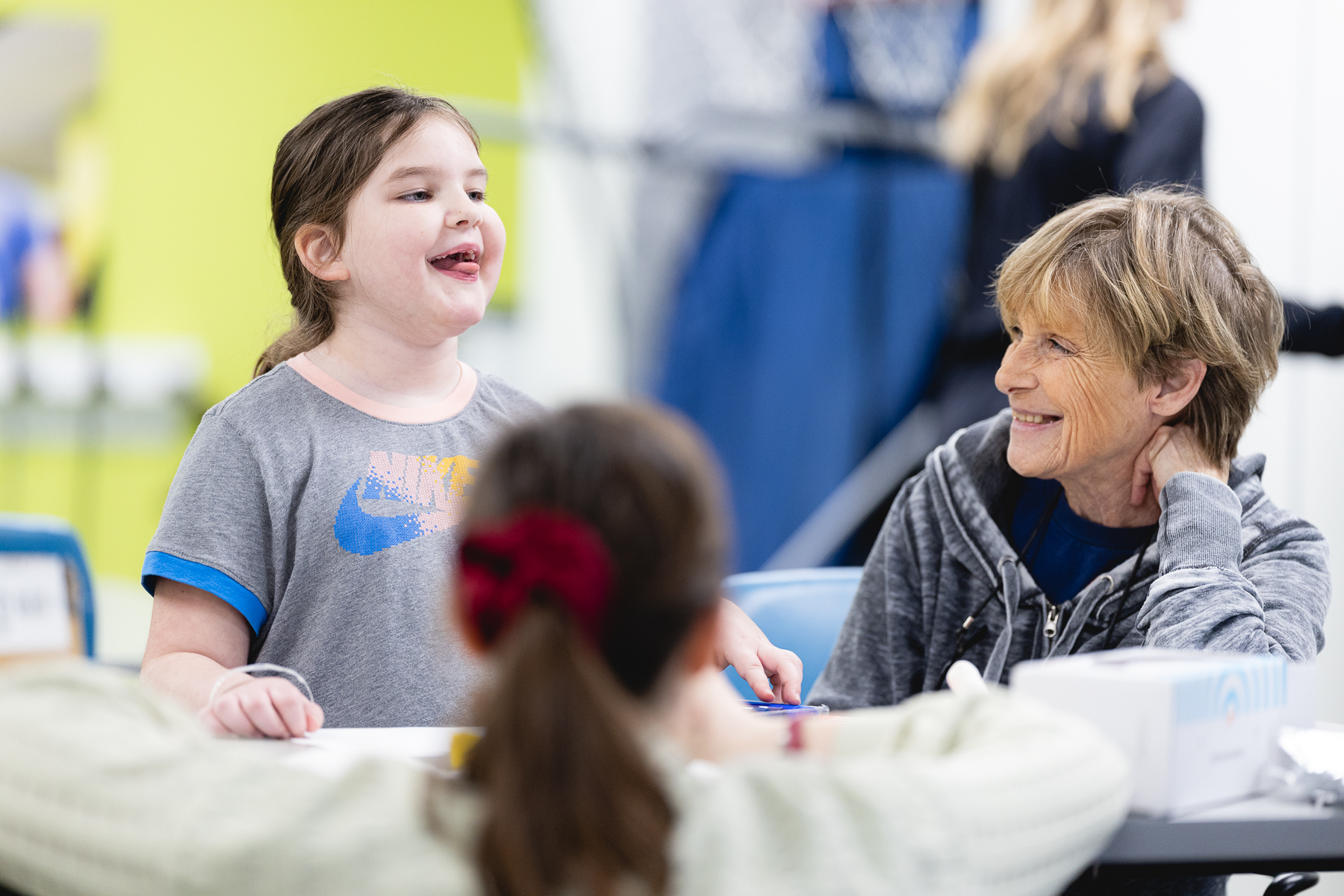Kids stroke patient with mary free bed therapist