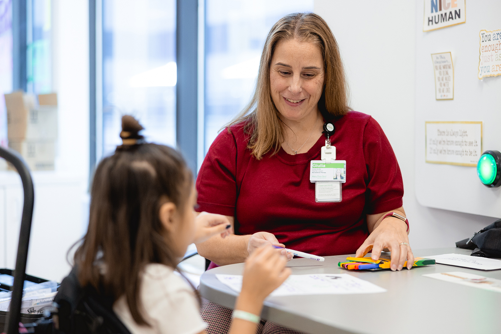 Spinal cord injury patient graduation at Mary Free Bed Kids