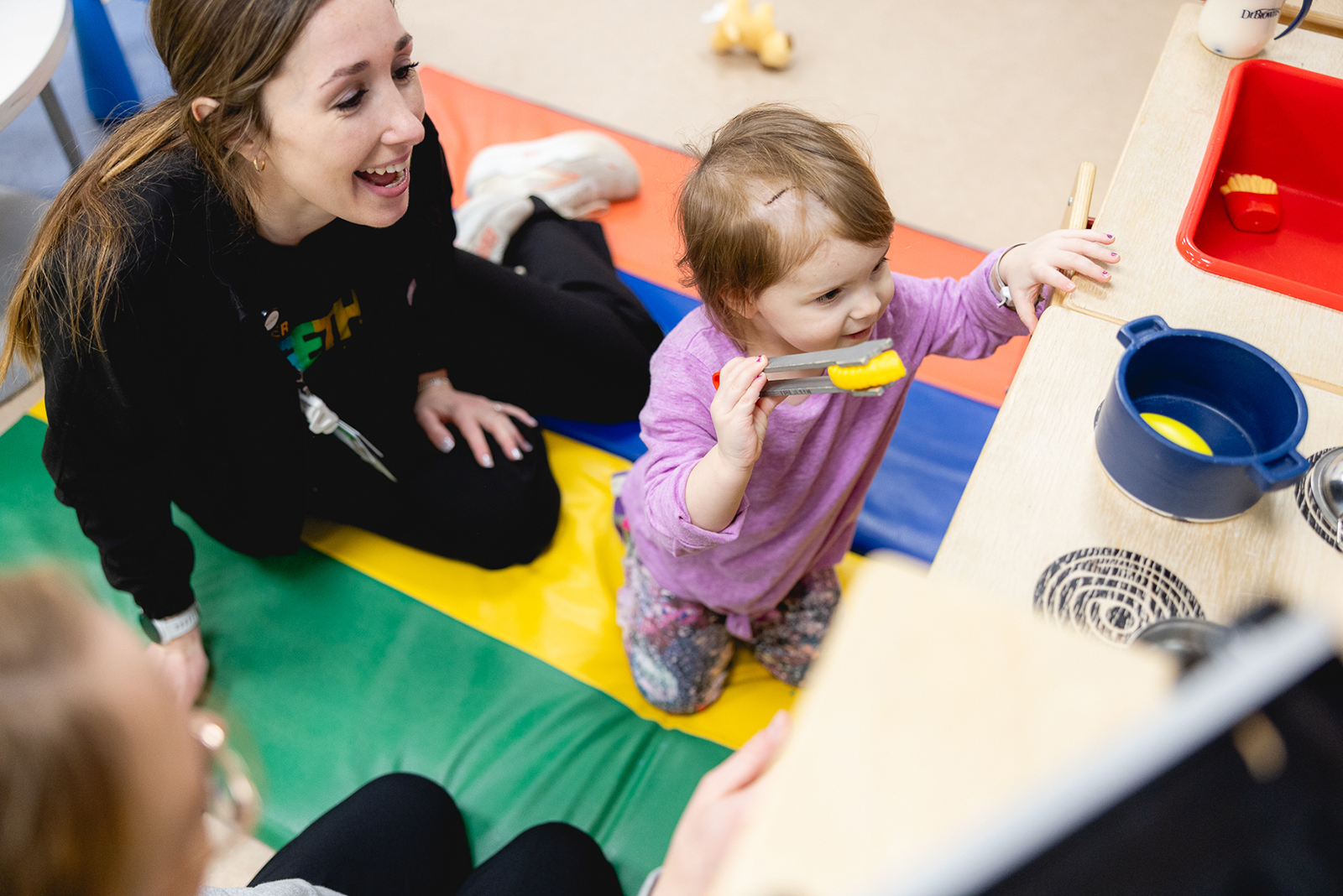 Pediatric occupational therapy patient at Mary Free Bed Kids