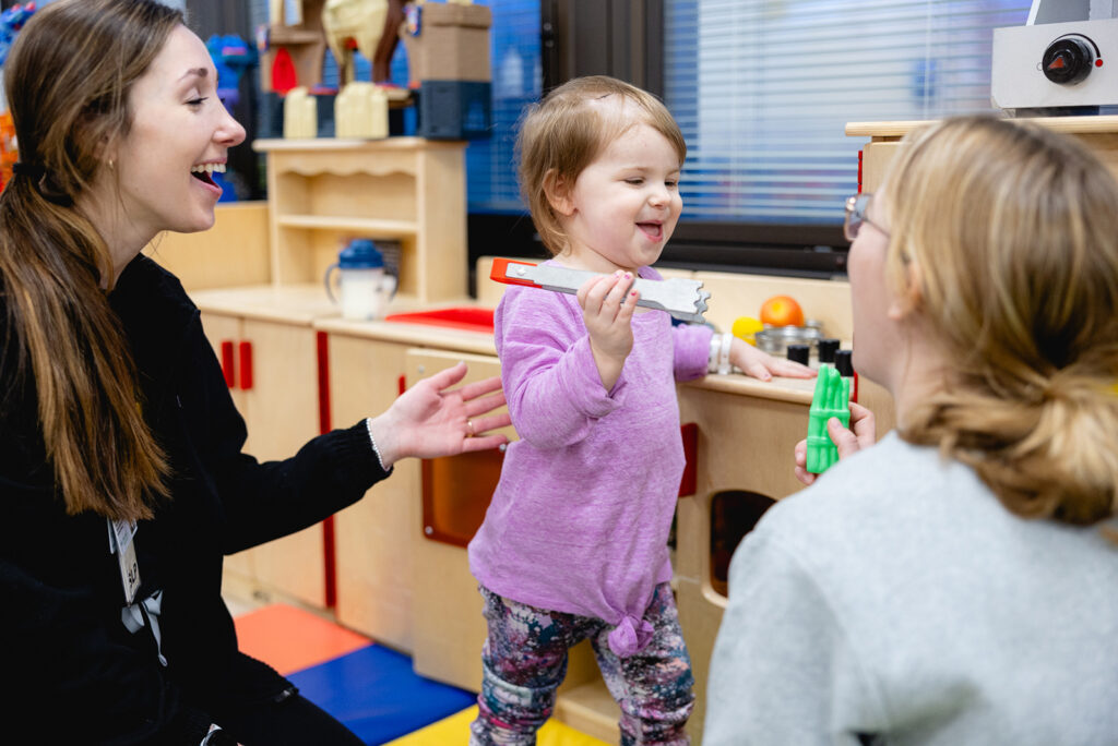 Pediatric physical therapy patient at Mary Free Bed Kids