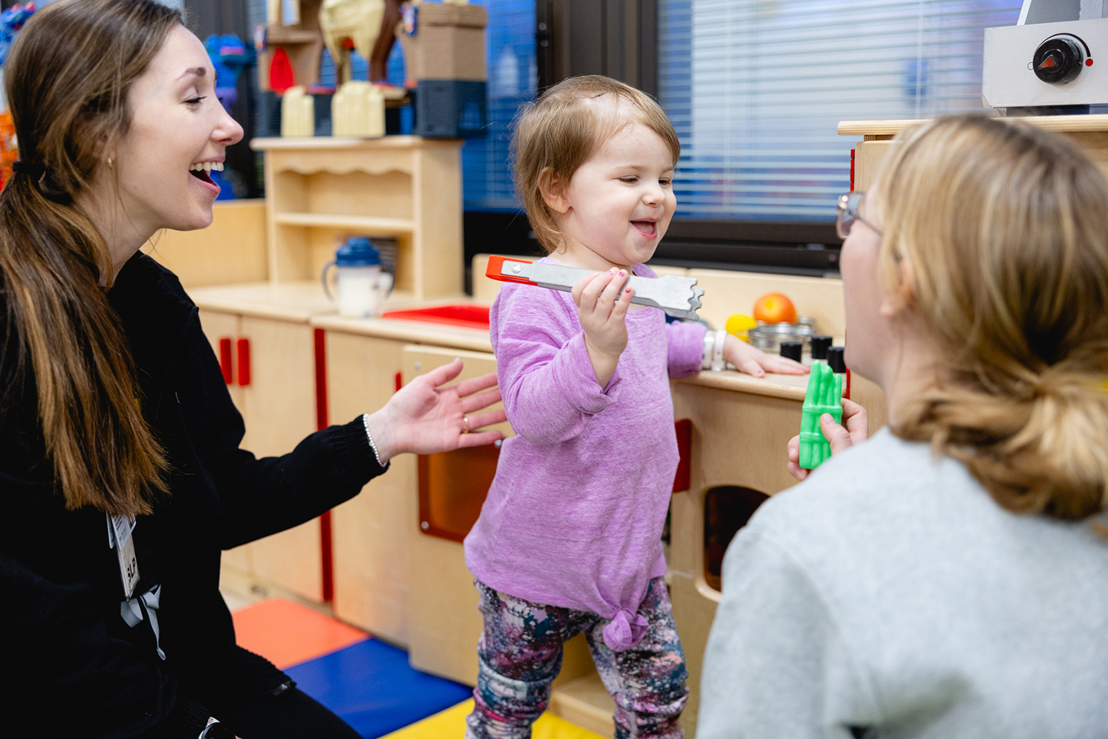Pediatric physical therapy patient at Mary Free Bed Kids
