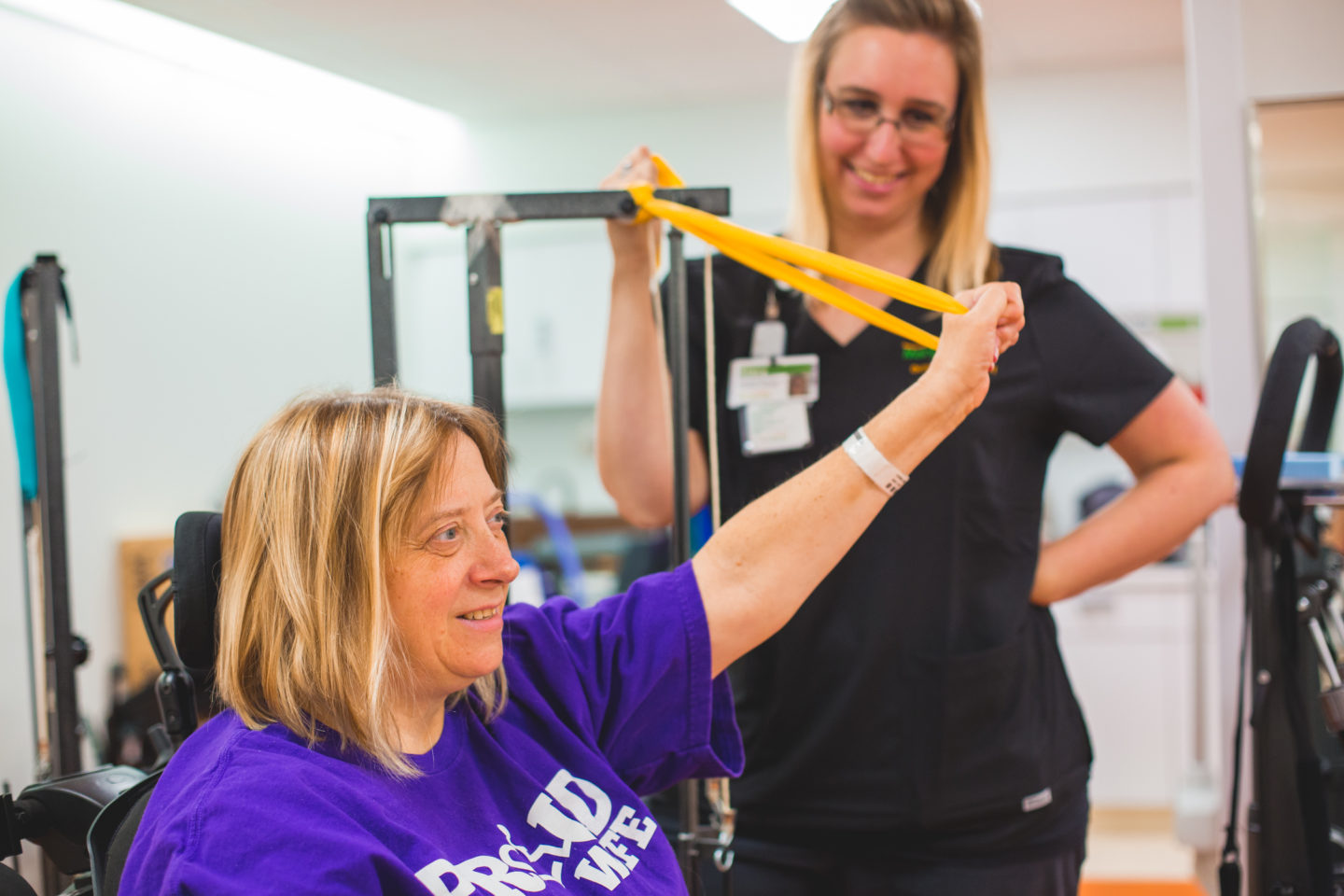 Woman with Spinal Cord Injury