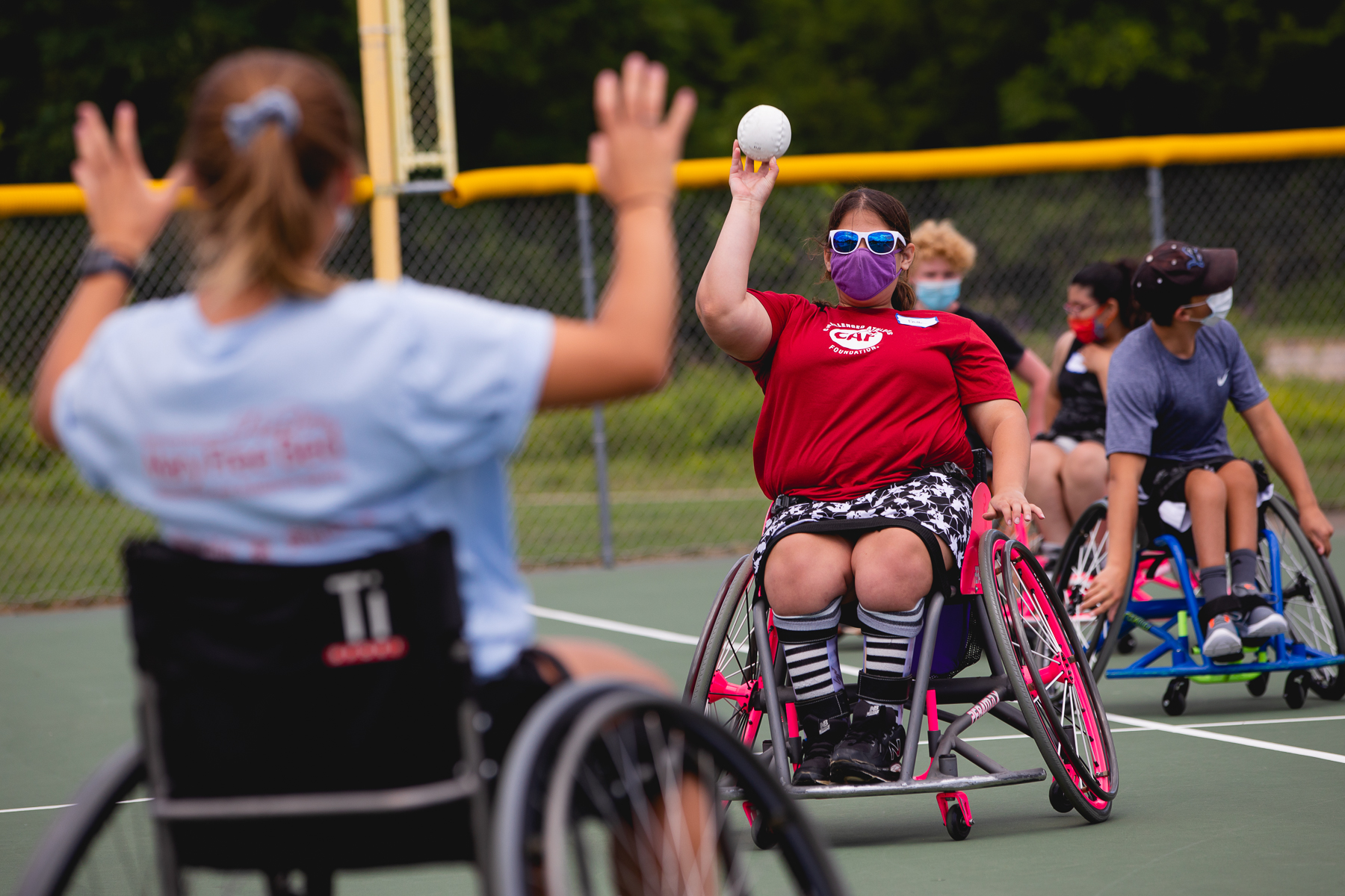 Campers enjoy Junior Wheelchair Sports Field Day