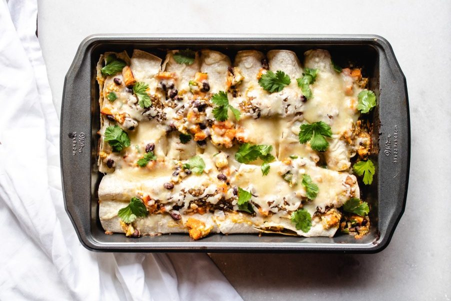 Roasted Verde Veggie Enchilada