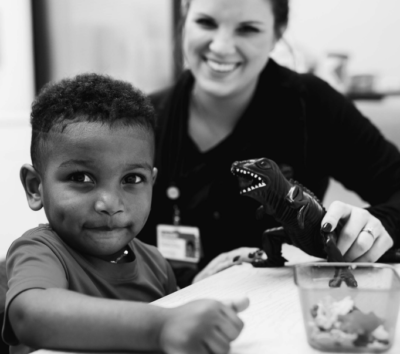 Therapist with pediatric patient - Advisory Group