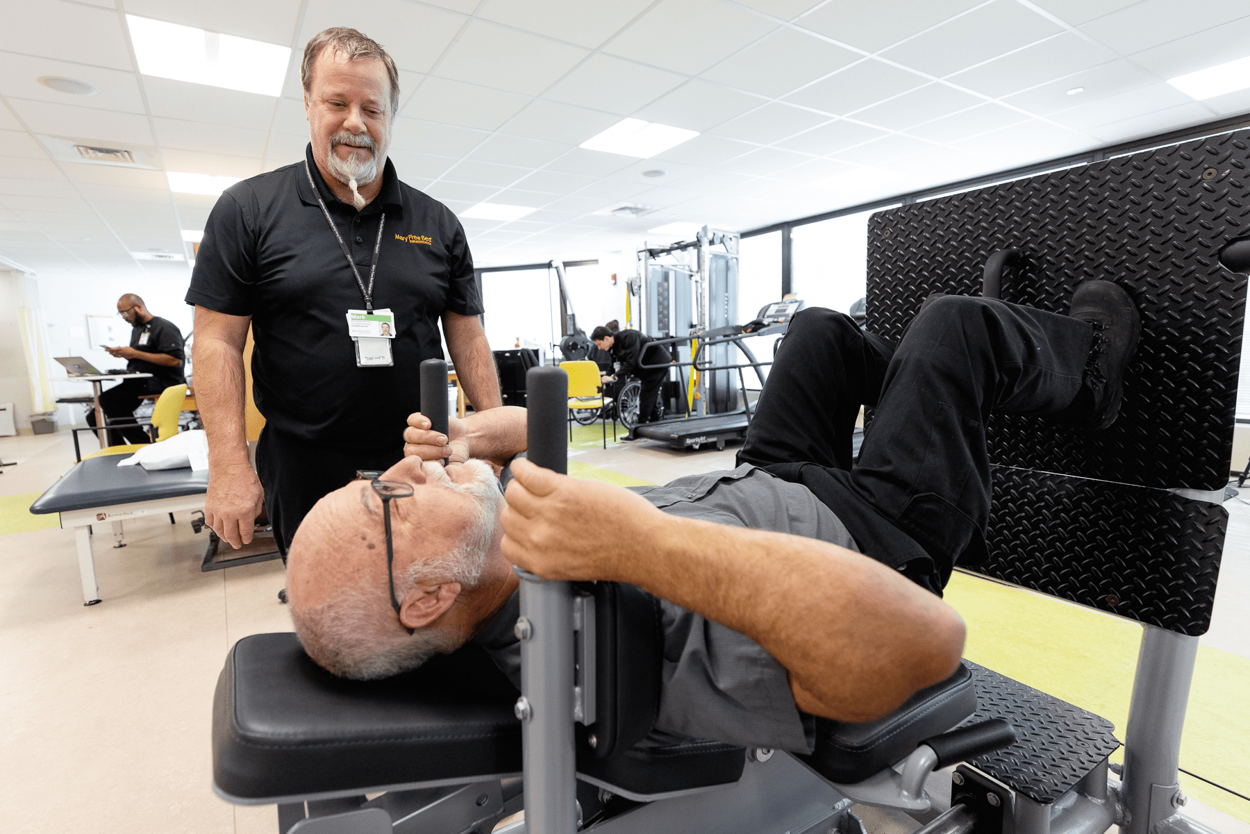 Patient receiving occupational therapy.