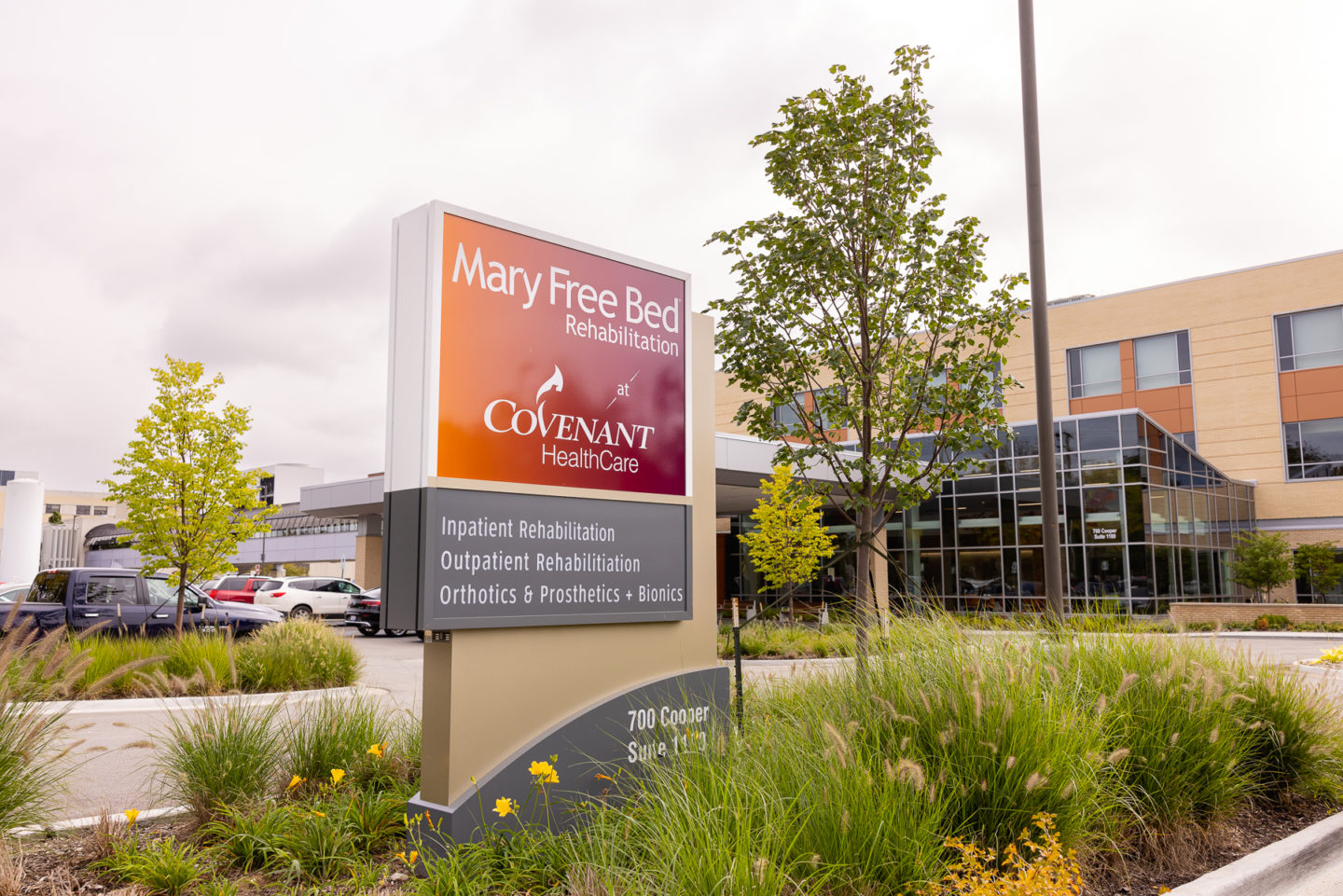 Photo of the exterior of Mary Free Bed at Covenant HealthCare hospital