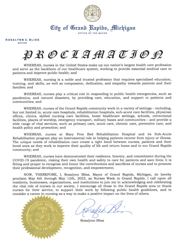 National Nursing Week Proclamation Full Text