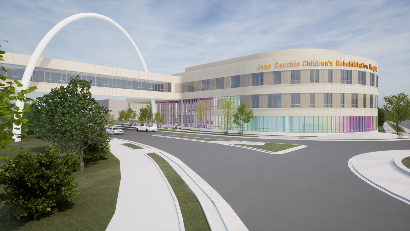 Rendering of the future Joan Secchia Children's Rehabilitation Hospital