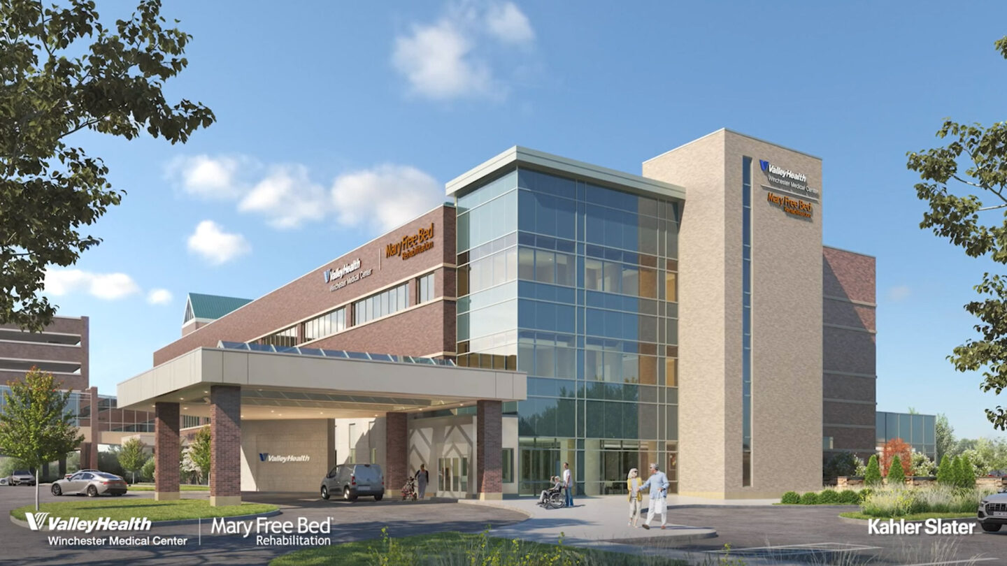 Rendering of New Mary Free Bed Valley Health Rehabilitation Tower