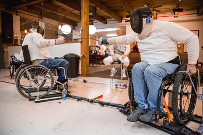 New fencing team challenges athletes physically, mentally 7 Adaptive Fencing Team Mary Free Bed Rehabilitation Hospital 1 e1456331665734