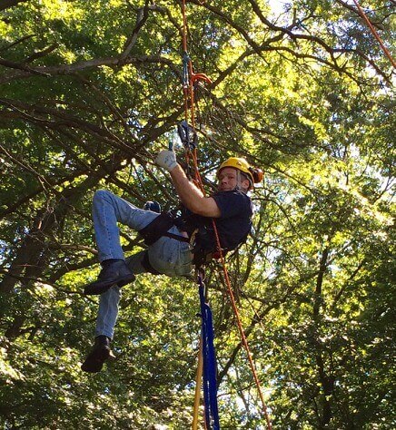 Rec therapy team gets creative with adaptive tree climbing 36 Adaptive Tree Climbing at Mary Free Bed