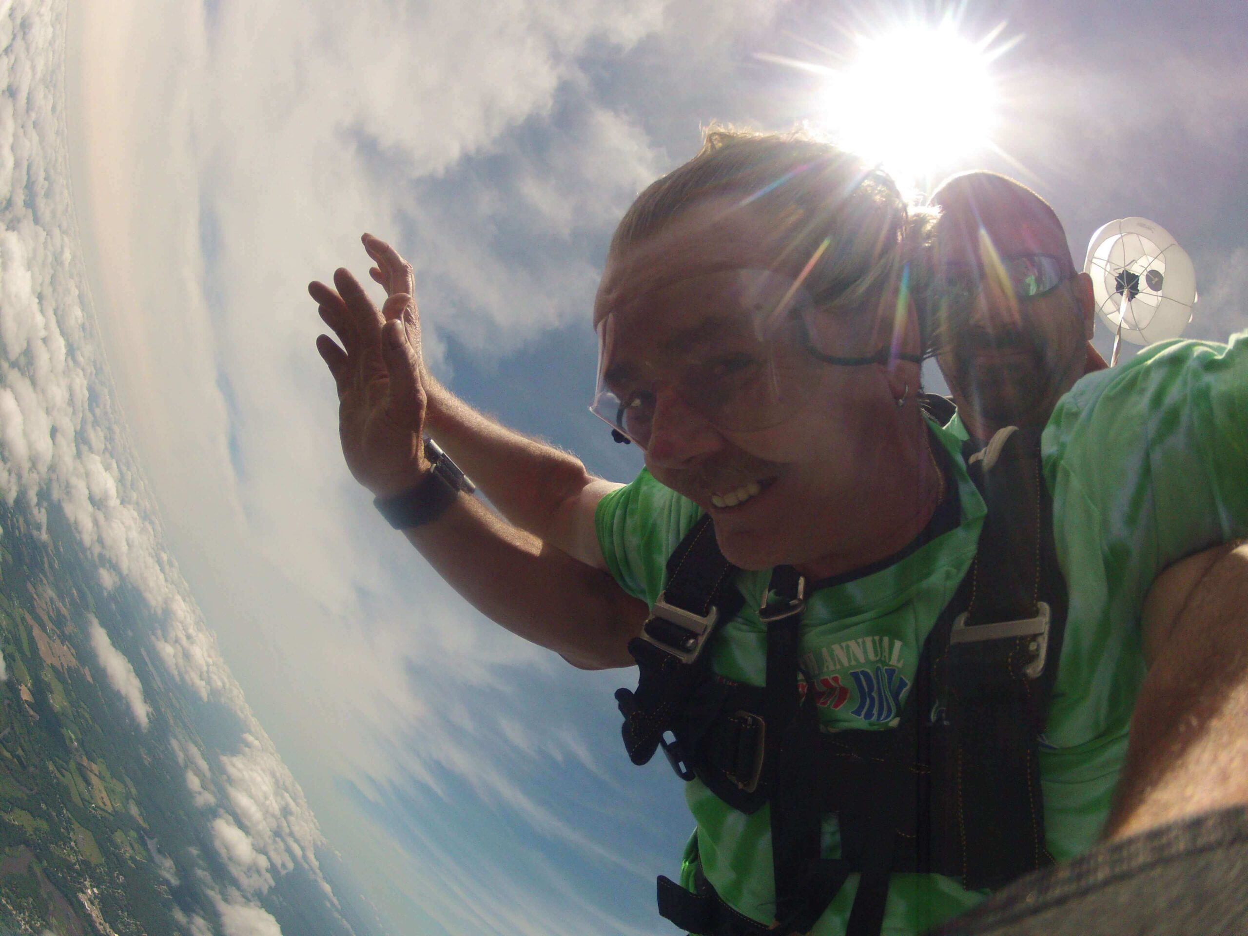 Buddy Gargus Skydives for first time scaled