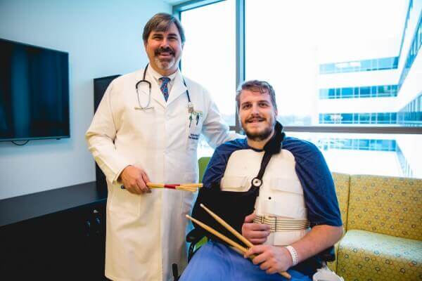 The Ghost Inside drummer develops bond with Dr. Bloom on rehabilitation journey 24 The Ghost Inside Drummer Andrew Tkaczyk Mary Free Bed Rehabilitation Hospital Dr Bloom e1454103248903