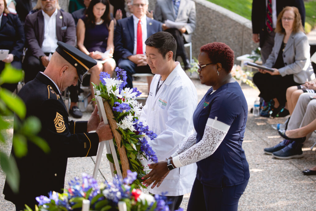 Mary Free Bed Staff Lay Wreath at Presidential Ceremony 11 ford wreath laying event july 14 2022 0455