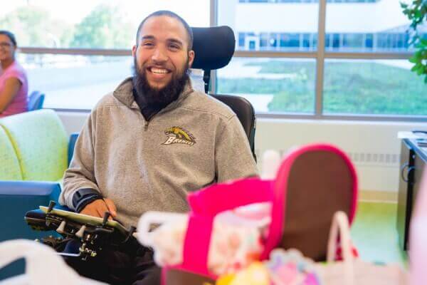 Marcus' message of determination: 'Whatever you want to be, you can be it' 58 marcus fairfield mary free bed graduate e1448468569361