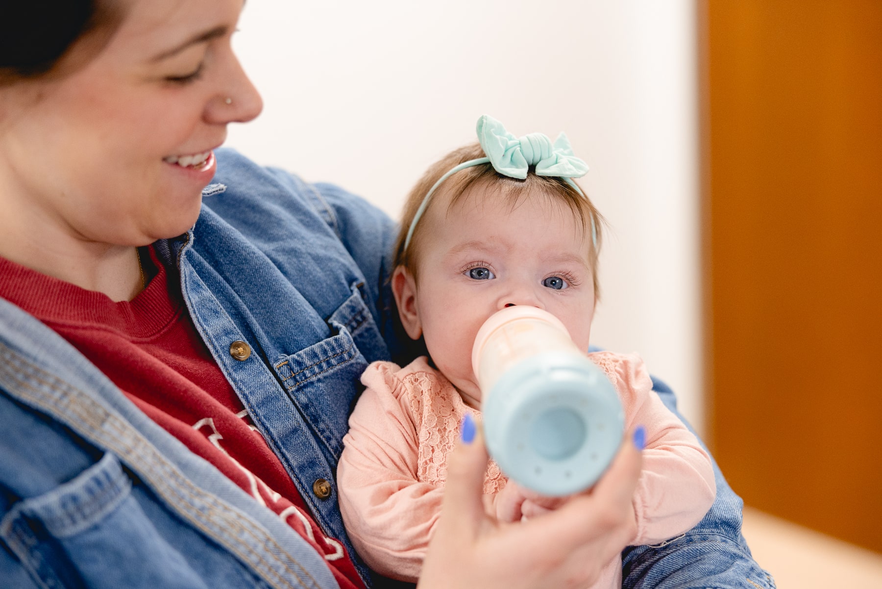 Nutrition 12 Baby being fed a bottle in Mary Free Bed's nutrition program.