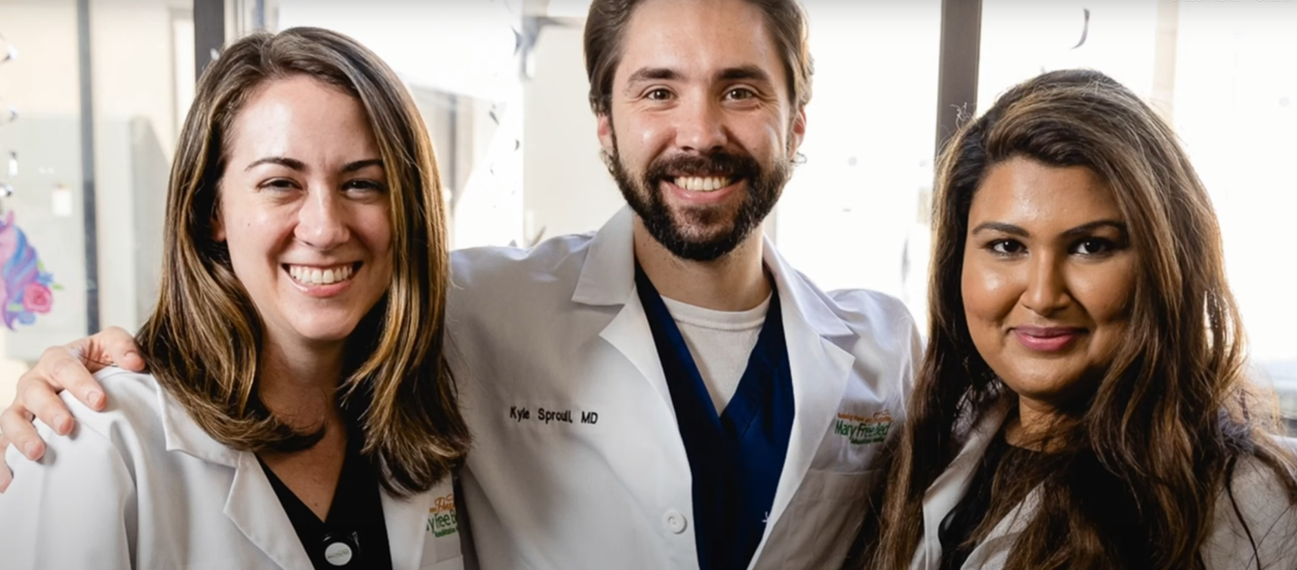 group of physiatrist smiling