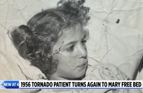 In The Media 59 1956 tornado patient turns to Mary Free Bed for help.