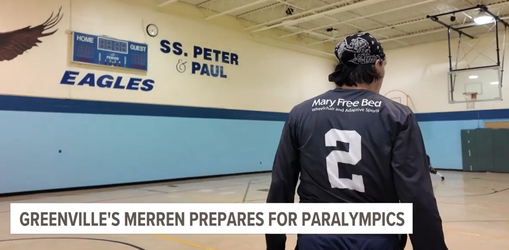 In The Media 23 Paralympics player during Mary Free Bed Wheelchair and Adaptive Sports.
