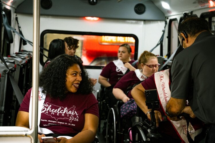 Ms. Wheelchair America Hope Network bus