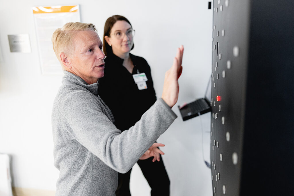 Mary Free Bed post-concussion patient in occupational therapy