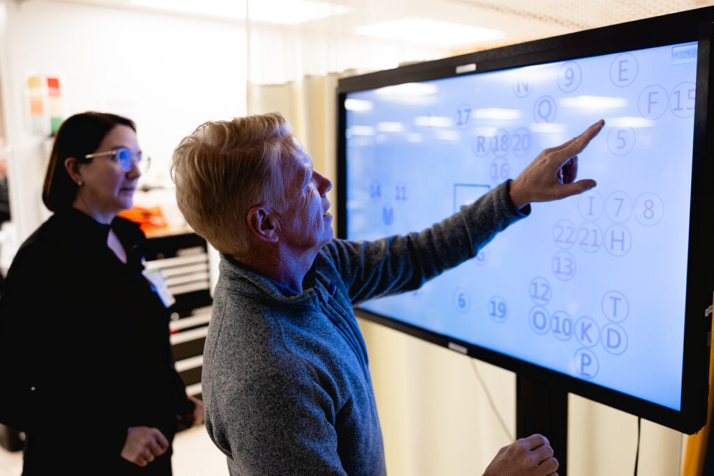 Mary Free Bed post-concussion patient in occupational therapy