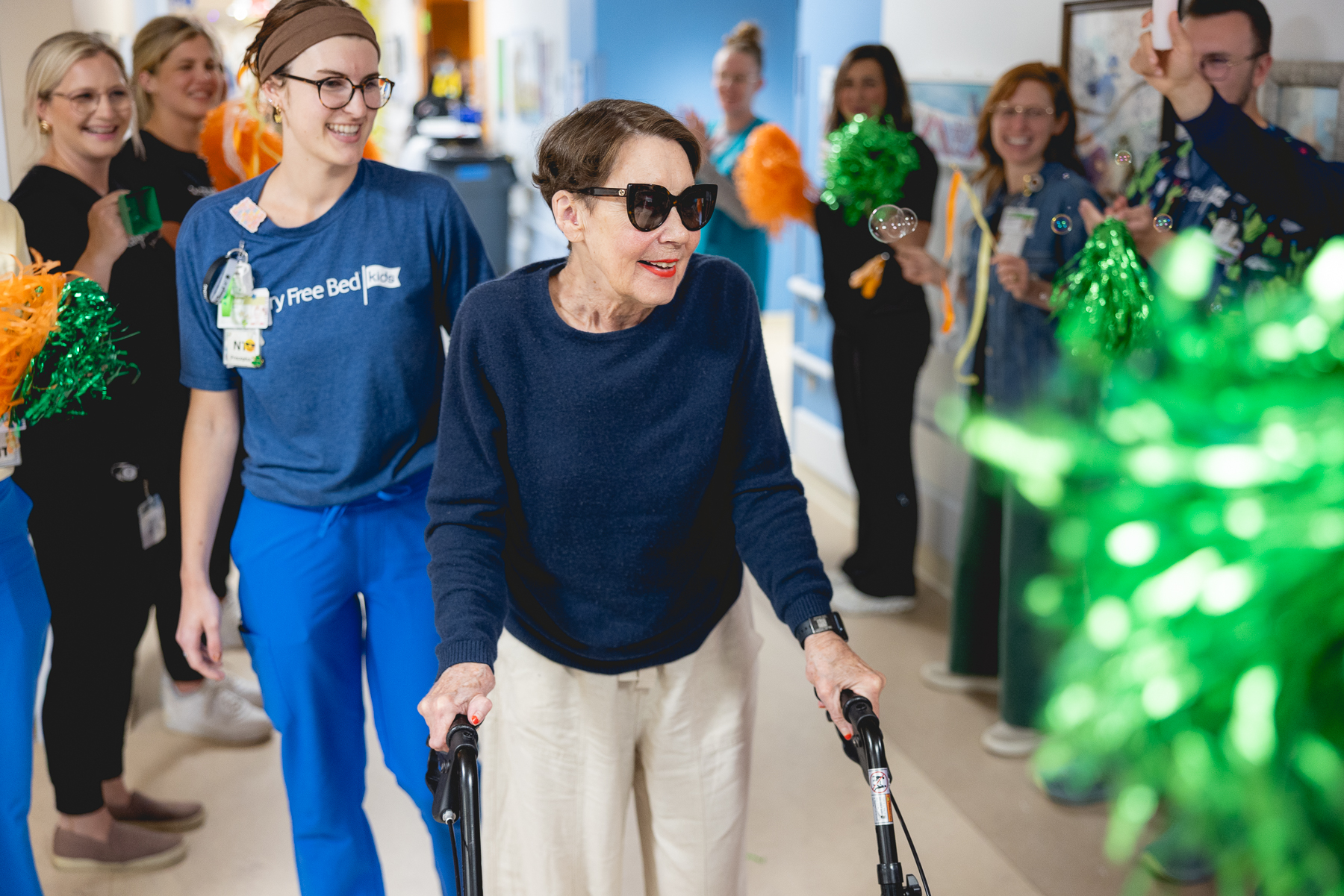 Mary Free Bed Nurse with patient