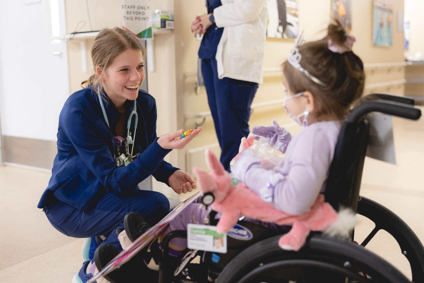 Mary Free Bed Nurse with patient
