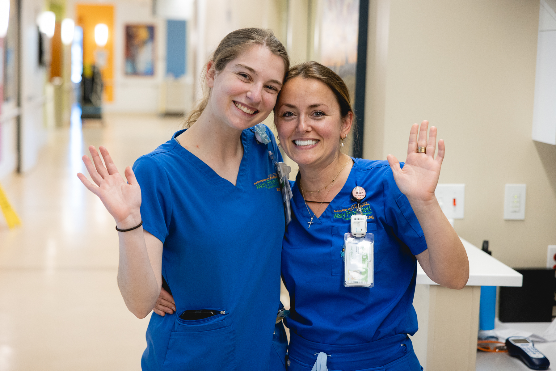 Mary Free Bed nurses shown smiling