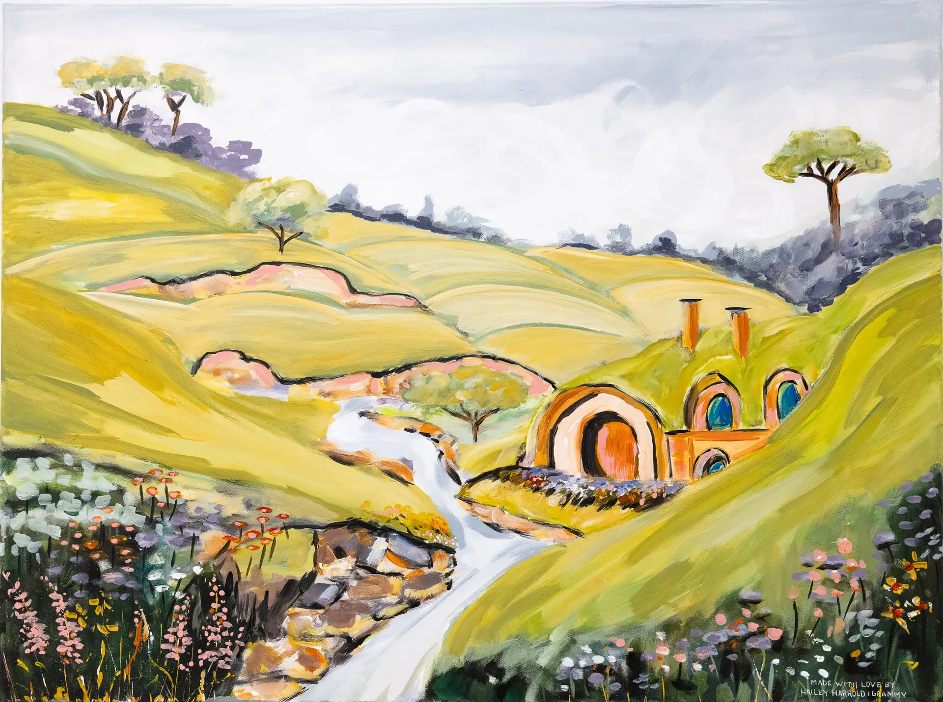 An image painted by Hailey Harrold for the Mary Free Bed Guild Fine Arts Exhibition