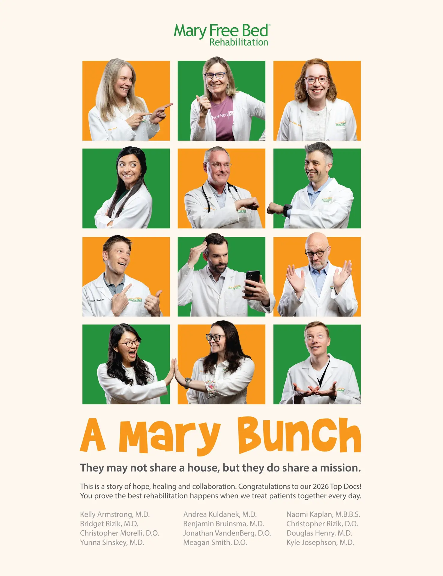 Mary Free Bed Physicians named Top Doctors